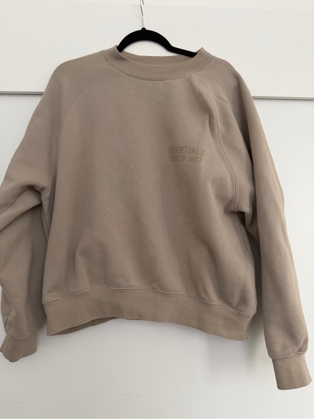 ESSENTIALS Taupe Crewneck Sweatshirt